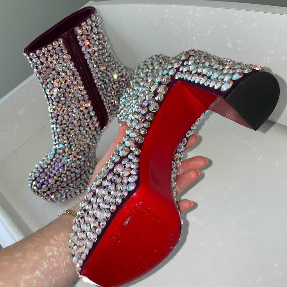 SOLD! RARE Christian Louboutin STRASS Boots - Picture 15 of 17